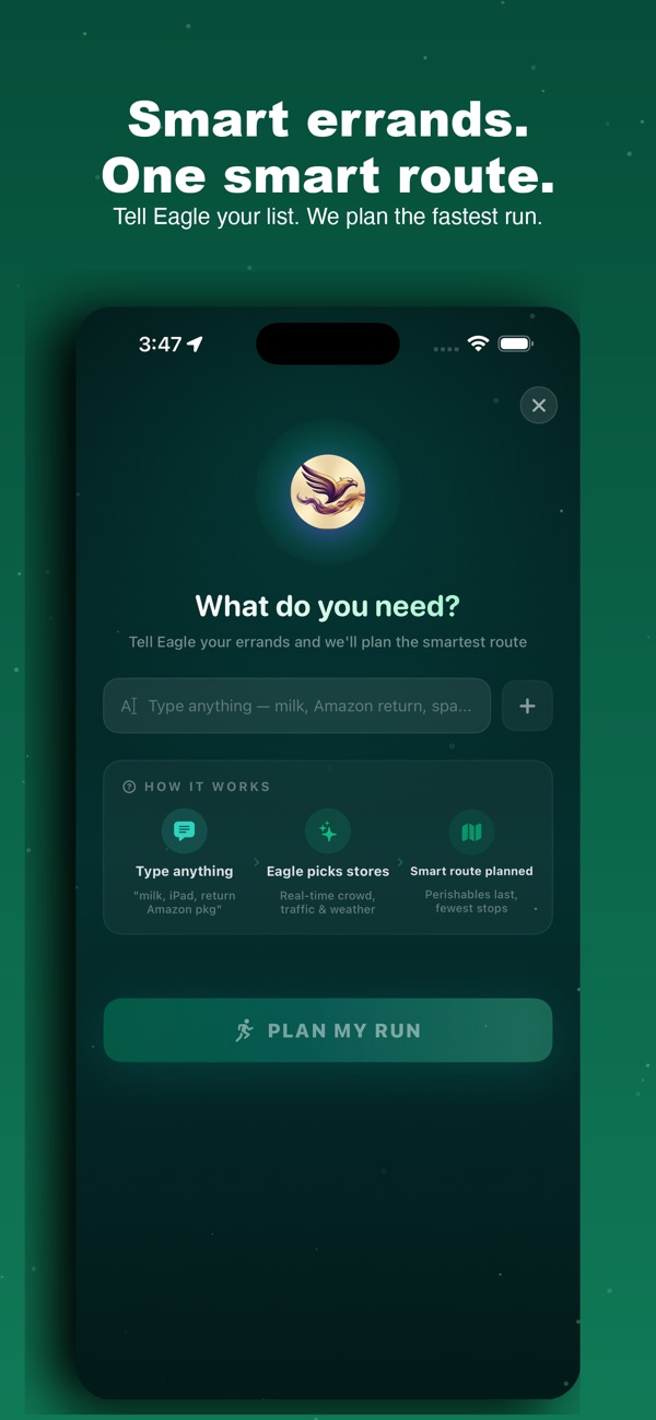 Eagle Run — smart errands